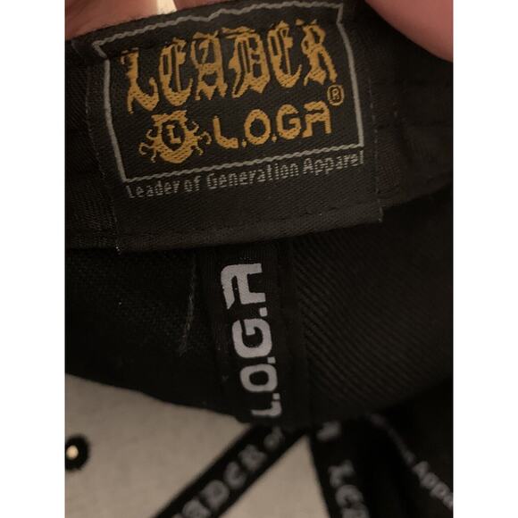 California Republic Black Red Adjustable Snapback Hat Leader Of Gen Apparel LOGA - Picture 11 of 11